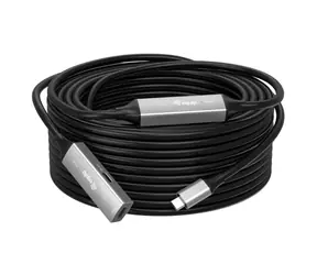 Equip 133357 schwarz / Aktives USB-C-Verlängerungskabel / USB-C auf USB-C / 10 m / USB 3.2 Gen 1 / 5 Gbit/s