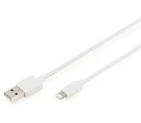 Digitus weiß / Lade- und Datenkabel / USB-A - Lightning / MFI / 2 m