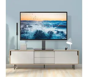 Techly ICA-LCD 323M schwarz / Tischfuß für Fernseher / 32-55 Zoll / 40 kg / VESA / verstellbar