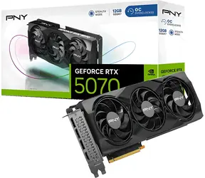 PNY RTX 5070 Verto OC Triple Fan 12GB / Grafikkarte / 12GB GDDR7