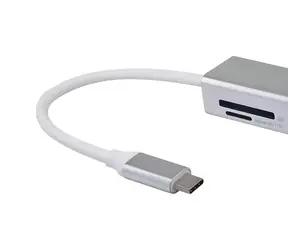 Equip: Silber / USB-C / HDMI-Adapter + 2× USB-A 3.0 + SD-/microSD-Kartenleser / 4K 30 Hz