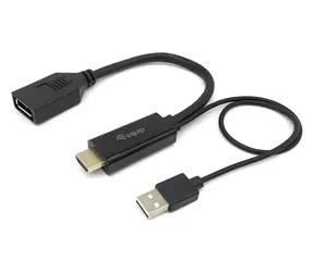 Equip › DisplayPort / Adapterkabel / 4K / 60 Hz / 0,15 m / schwarz