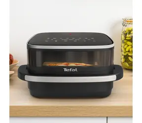 TEFAL Easy Fry XL FW4018E0 schwarz / Heißluftfritteuse / 2200 W / 4 l