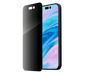LAUT Prime Glass Privacy iPhone 15 / Schutzglas / Blickschutzfilter 30° / Gehärtetes Glas 9H / Montagerahmen