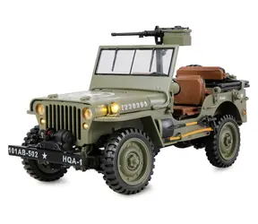 AMEWI RC-Auto Jeep Willys MB Scale Crawler grün / 1:14 / 4WD / RTR / 2,4 GHz / Alter: 14+