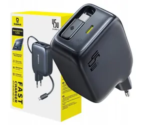 Baseus EnerCore CJ11 schwarz / Ladegerät / 45 W / USB-C / USB-C-Einzugskabel