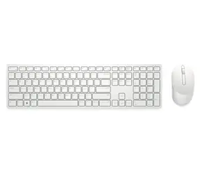 DELL KM5221W GER weiß / Kabelloses Tastatur- und Maus-Set / Deutsches Layout / USB-Empfänger 2,4 GHz / 1600 DPI