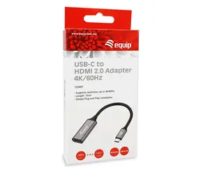 USB-C-zu-HDMI-Adapter Equip / Adapter / USB-C / HDMI / 0,15 m / 4K 60 Hz