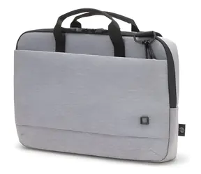 Dicota Eco Slim Case MOTION 14-15,6" hellgrau / Laptoptasche / Polyester + recycelter Kunststoff