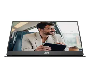 15,6" AOC 16T20E2 schwarz / IPS / Full HD 1920x1080 / 16:9 / 2× 2-W-Lautsprecher / USB / tragbar