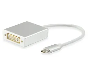 Equip: USB-C (M) - DVI-I 24+5 (F) weiß / Verkleinerung / 4096 × 2160 px / 60 Hz / 0,15 m