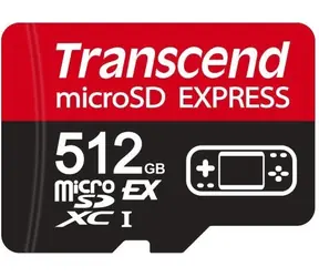 Transcend USD710S / microSDXC Speicherkarte / 512 GB / SD Express PCIe / U3 / V30 / A1 / R: 900 MB/s / Schreiben: 780 MB/s