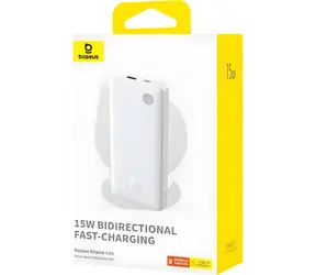 Baseus Airpow Lite weiß / Powerbank / 10000 mAh / 15 W