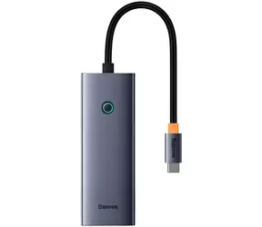 Baseus UltraJoy grau / USB-Hub 5V1 / 1x HDMI 4K 30Hz / 4X USB-A 3.0