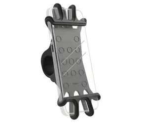 HAMA Flexibler Fahrradhalter schwarz / Für Smartphones mit 6-8 cm Durchmesser / Lenker mit 2-3,5 cm Durchmesser