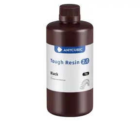Anycubic Tough Resin 2.0 Schwarz 1 kg / UV-Harz - flüssiges Druckmaterial / 365-405 nm