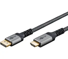 Goobay grau / DisplayPort - HDMI-Kabel / 1 m