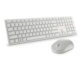 DELL KM5221W Pro weiß / Kabelloses Tastatur- und Maus-Set / RU-Layout / USB-Empfänger 2,4 GHz