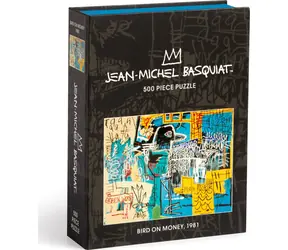 Galison Puzzle Basquiat: Wealthy Bird / 500 Teile / Magnetbox in Buchform