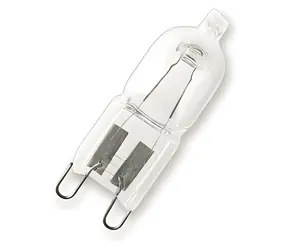 Xavax Halogen G9 28 W / Halogen-Backofenlampe / bis 300 °C / klar