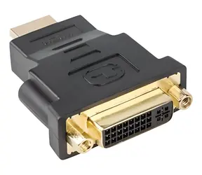 Lanberg HDMI (M) auf DVI-D (F) Adapter schwarz / Adapter / 24+5 Pin