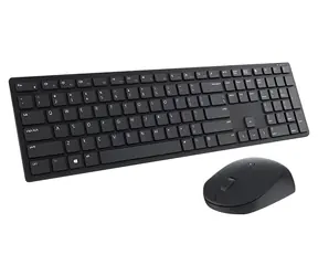 DELL KM5221W RU schwarz / Kabelloses Tastatur- und Maus-Set / Russisches Layout / USB-Empfänger 2,4 GHz