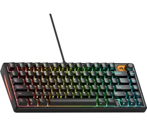 Glorious GMBK 75% schwarze Gaming-Tastatur / RGB / US-Layout / USB-C