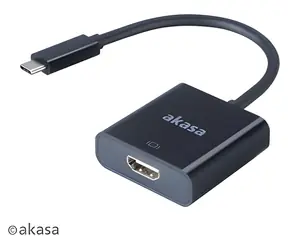 Akasa AK-CBCA04-15BK schwarzer USB-C-zu-HDMI-Adapter / 15 cm