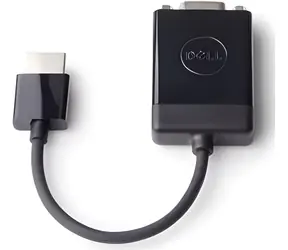 DELL HDMI (M) auf VGA (F) Adapter schwarz / HDMI 1.4 / Full HD 1080p / 470-ABZX