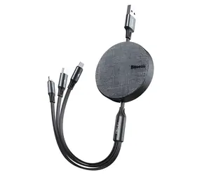 Baseus Fabric 3-in-1-Kabel / 3-in-1-USB-Kabel / 1x USB-C / 1x Lightning / 1x Micro-USB