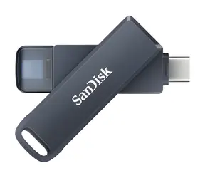 SanDisk iXpand Phone Drive 256 GB Metallic Sky / Flash-Speicher / USB-C