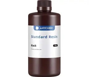 Anycubic Standard Resin schwarz / Harz für 3D-Drucker / 405 nm / 1 kg / Härte 85 HS