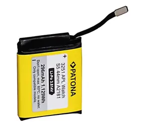 Patona Akku für Apple Watch 5 296mAh / A2181 / 44mm Smartwatch