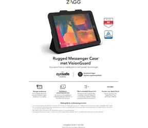 ZAGG Rugged Messenger schwarz / Tastatur + Hülle für iPad 9,7" / robuste Hülle mit Ständer / Apple Pencil-Halterung