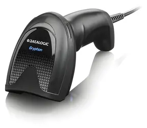Datalogic Gryphon I GD4590 HD schwarz / 2D-Barcodescanner / USB / Standfuß