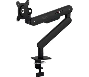 AOC AM400B schwarz / Tischmonitorarm / 17"-34" / VESA 75×75-100×100 / max. 9 kg