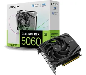 PNY GeForce RTX 5060 Single Fan 8GB / Grafikkarte / 2280MHz / 8GB GDDR7 / 128-Bit / 1x HDMI + 3x DP / 550W (8)