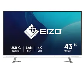 42,5" Eizo EV4340X-WT weiß / Monitor / IPS / 4K UHD / USB-C / KVM / Repro