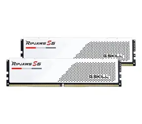 G.Skill Ripjaws S5 64 GB (2x 32 GB) 6000 MHz weiß / DDR5 / CL28 / DIMM / 1,4 V / Non-ECC / Unbuffered / XMP 3.0 / AMD EXPO