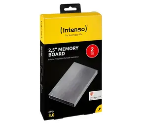 INTENSO Speicherkarte 2 TB Anthrazit / Externes Laufwerk / 2,5" / USB 3.2 Gen 1 / R: 85 MB/s / Schreibgeschwindigkeit: 75 MB/s