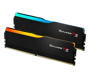 G.Skill Ripjaws M5 RGB Schwarz 64 GB (2x 32 GB) / DDR5 / 5200 MHz / PC5-41600 / CL40 / 1,1 V / XMP 3.0 / EXPO