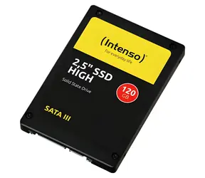 INTENSO High 120 GB / SSD / 2,5" / SATA III / Lesen 520 MB/s / Schreiben 480 MB/s