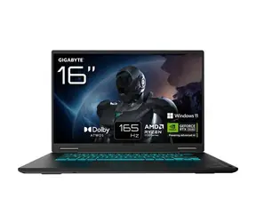 GIGABYTE GAMING A16 3VHK3DE894SH Schwarz / Gaming-Laptop / 16" IPS 165 Hz / AMD RYZEN 7 260 / 16 GB DDR5 / 1 TB SSD