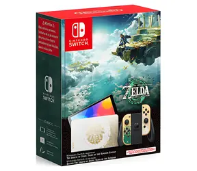 Nintendo Switch OLED Gold Zelda: Tears of the Kingdom Edition / Spielkonsole / 7" OLED / 64 GB / Wi-Fi