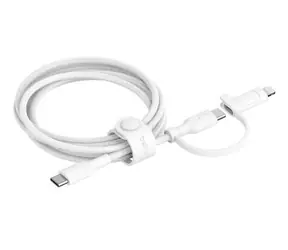 Belkin BOOST CHARGE Kabel 2-in-1 USB-C + Lightning weiß / 1,5 m