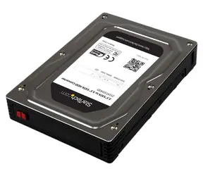 StarTech 2,5"-auf-3,5"-SATA-Adapter / Festplattenhalterung / Aluminium / Schwarz, Silber