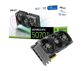 PNY GeForce RTX 5070 Ti OC / Grafikkarte / 16 GB GDDR7 / 256-Bit / 1x HDMI + 3x DP / 750W (16)