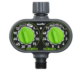 RainPoint ITV121 / Bewässerungsuhr für Gartenschläuche / 3-120 Min. / IP54 / 3 × AAA