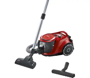 BOSCH Serie 6 BGC41Q69 rot / Beutelloser Staubsauger / 600 W / 2,4 l / HEPA 13 / 69 dB / Aktionsradius 10 m
