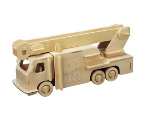 3D-Puzzle „Feuerwehrleute“ aus Woodcraft / ab 6 Jahren / Schwierigkeitsgrad: niedrig
